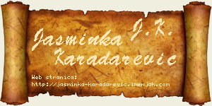 Jasminka Karadarević vizit kartica